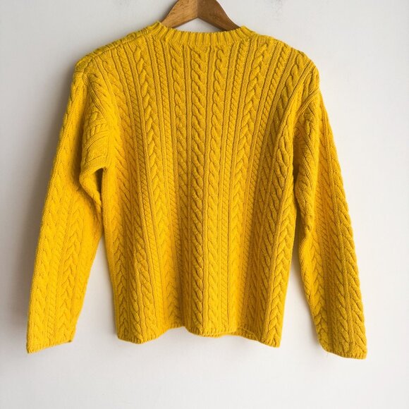 Vintage Lauren Ralph Lauren Yellow Crest Embroidery Classic Preppy Pullover PM - Picture 6 of 7